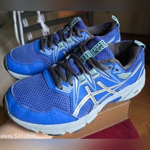 Asics Gel-Venture 8 Blue Toddler Kids Running Shoes, Sz 3